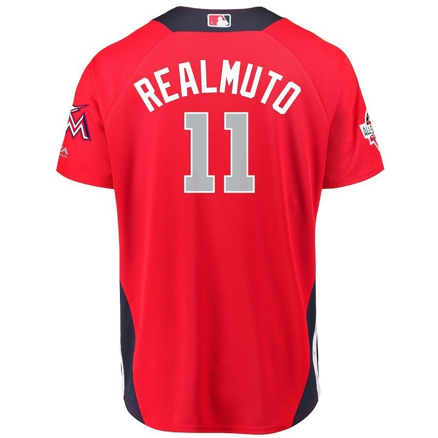 Men's National League JT Realmuto Red 2018 MLB All Star Game Player Jersey Sewn - Other Fan 