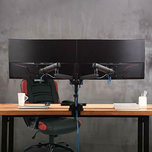 AVLT Dual 13"32" Monitor Arm Desk Mount fits Two Flat/Curved Monitor