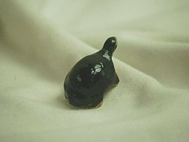 Vntage Mini Black Turtle Tortoise Figurine Windowsill Shadowbox Flower P... - $8.90
