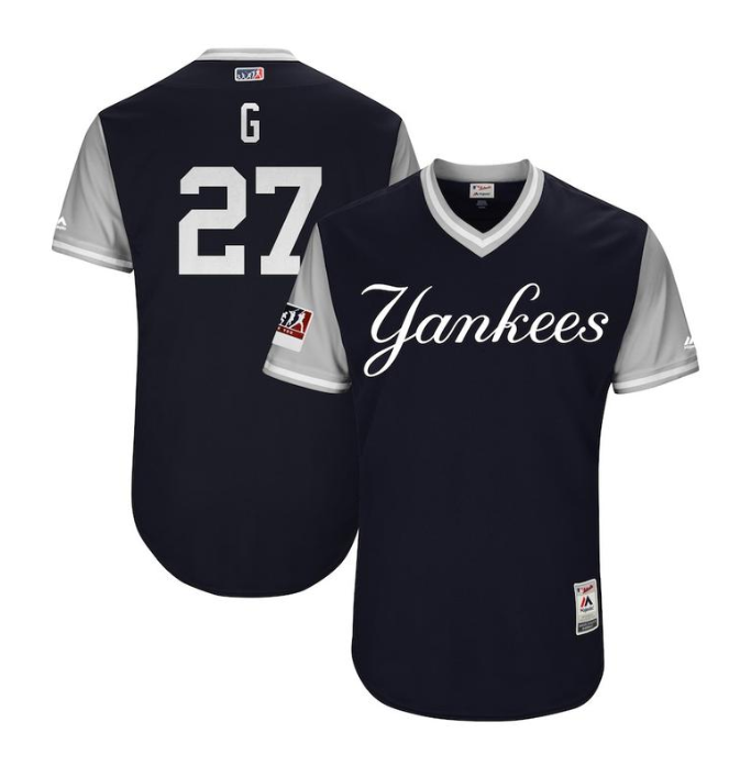 Men's York Yankees Jerseys #27 Giancarlo Stanton 