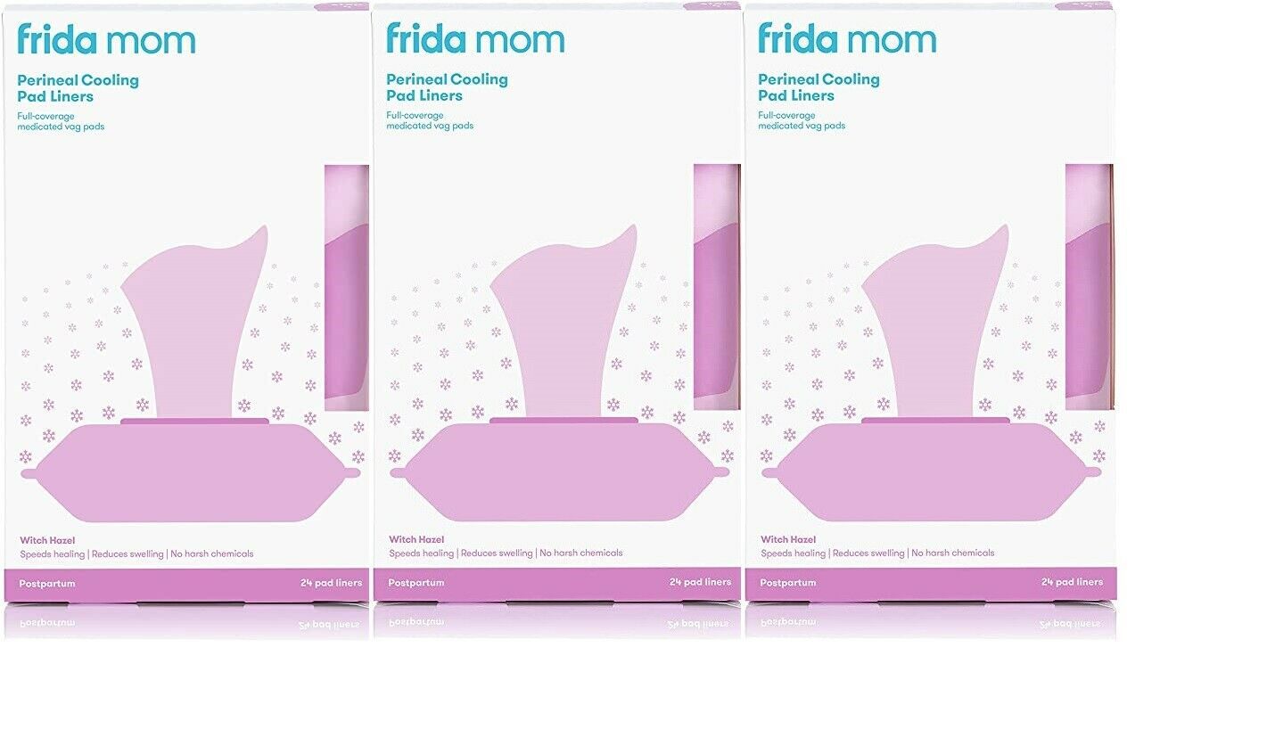 Frida Mom Perineal Cooling Pad Liners 24 ct(pack of 3)Total 72