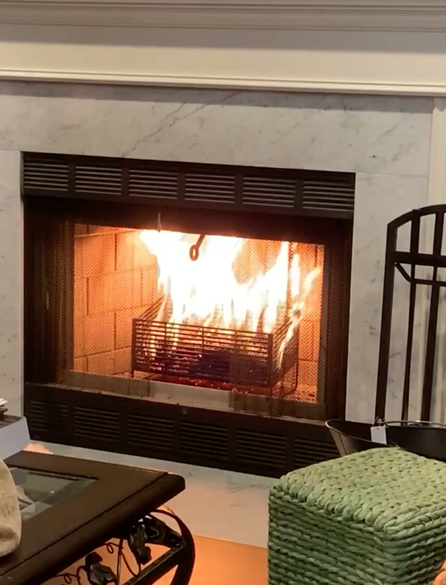 Large Pellet Basket, Burn Wood Pellets in your Wood Stove or Fireplace Heating Stoves