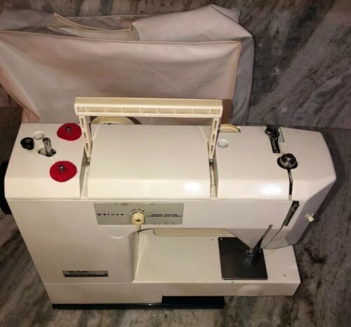 White 1510 Deluxe Sewing Machine Precision Built Zigzag TESTED RARE