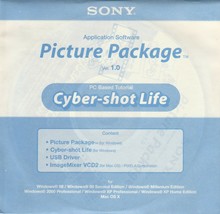 Application Software Picture Package Ver. 1.0 by Sony 98/ME/2000 & Mac OS X - $14.85