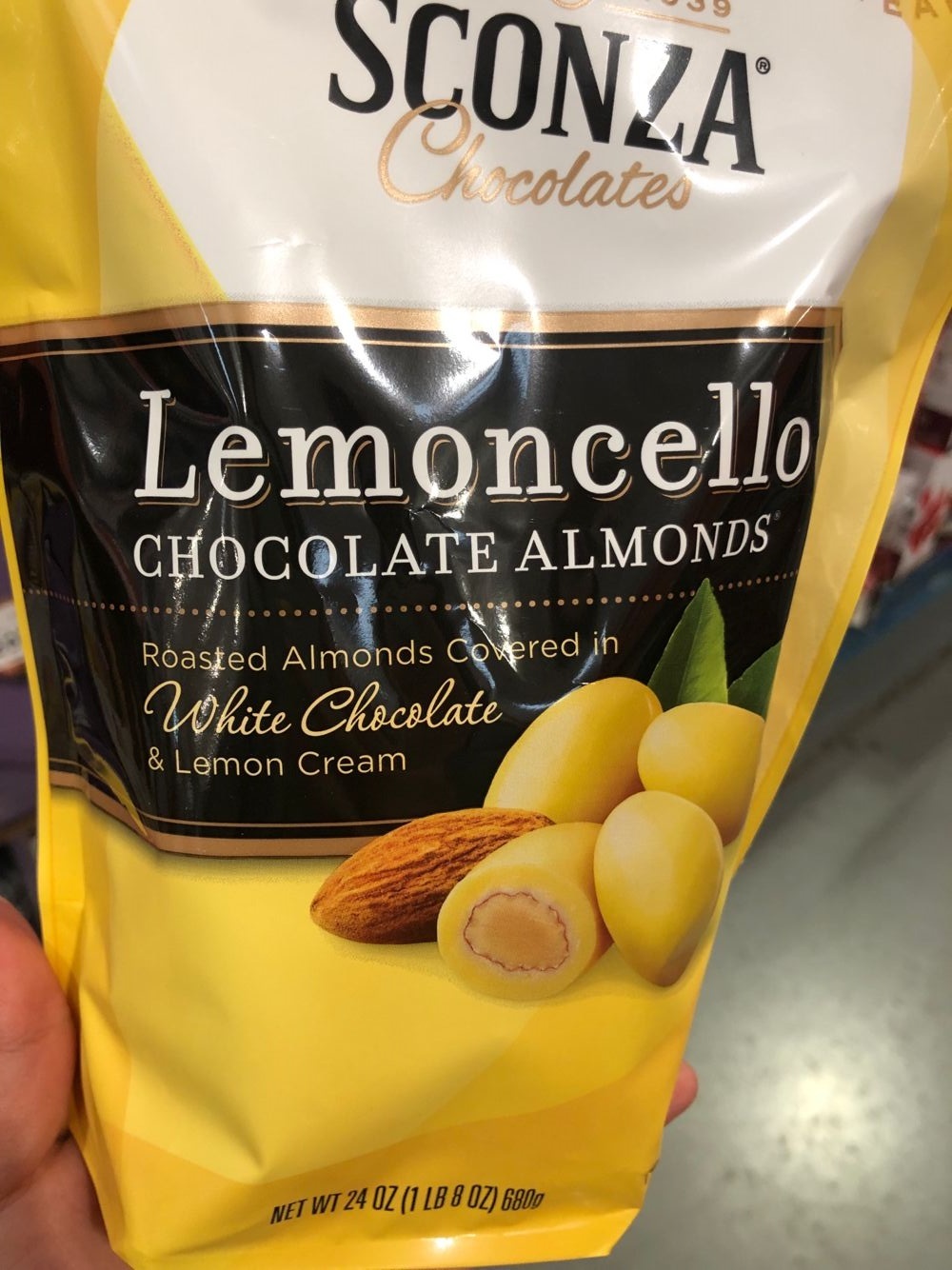 Sconza Lemoncello Chocolate Almonds 24oz.-99750 - Chocolate Sweets ...