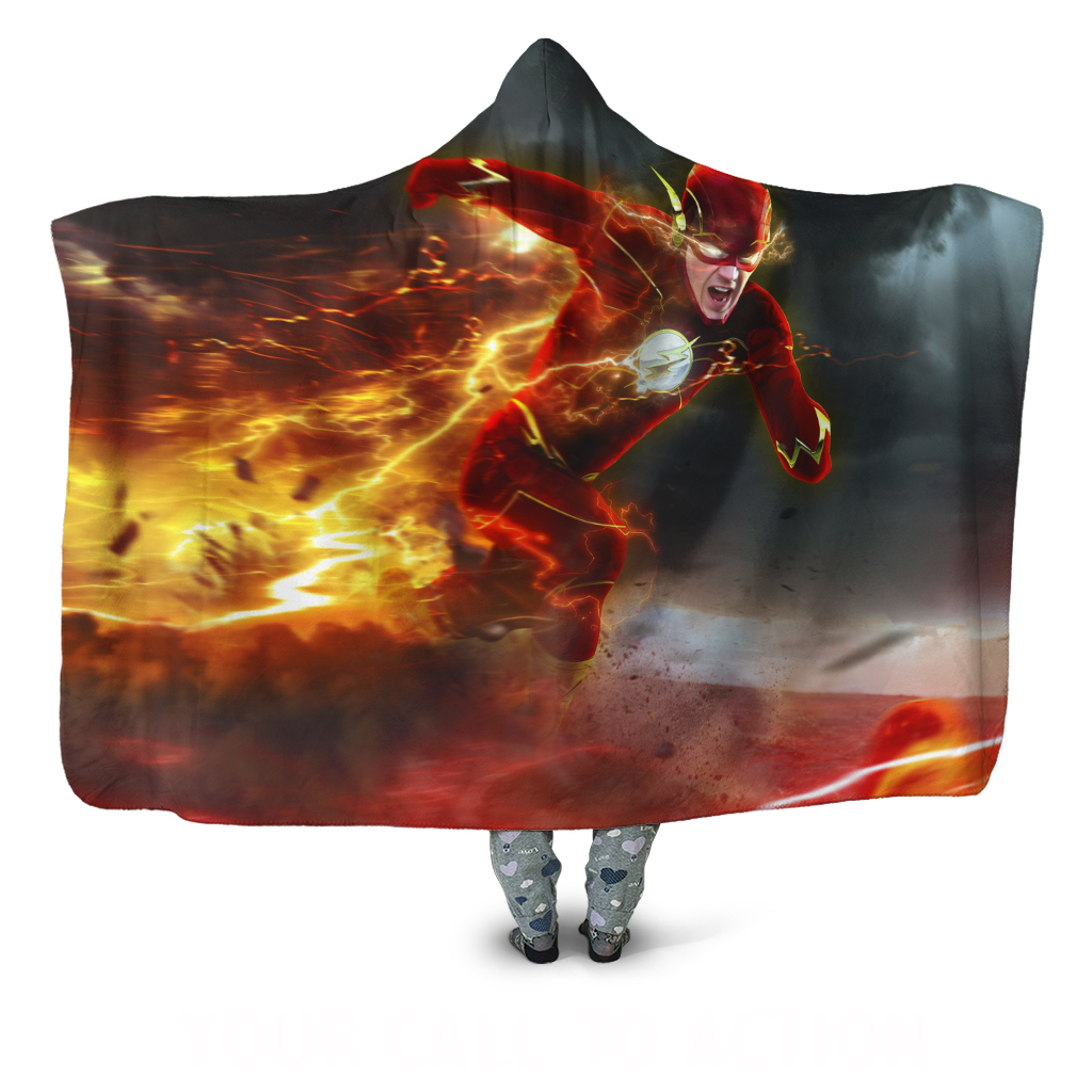 The Flash Hooded Hoodie Throw Blanket Bedroom Home Blankets & Throws