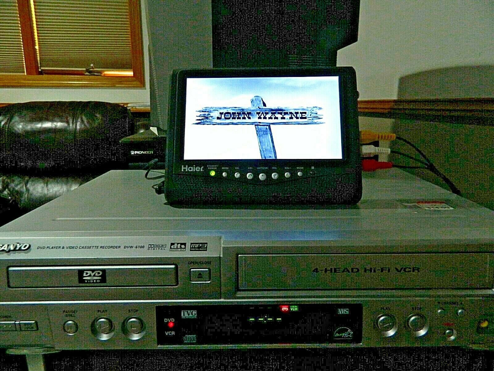 Sanyo DVD VCR Combo DVW6100 4HEAD HiFi Stereo VHS Video Cassette