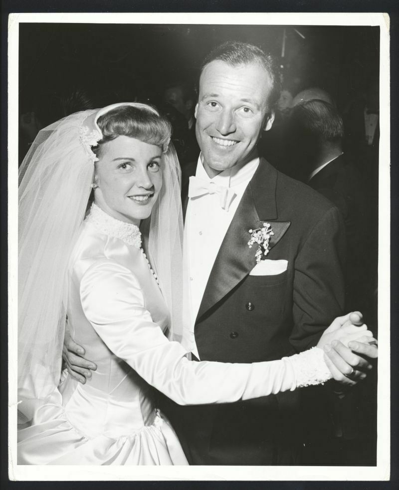 1955 RICHARD ANDERSON & ALANA LADD Wedding Day Vintage Original Photo ...