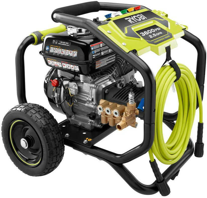 Ryobi Gas Pressure Washer 2.5 GPM 3,600 PSI Chemical/Detergent