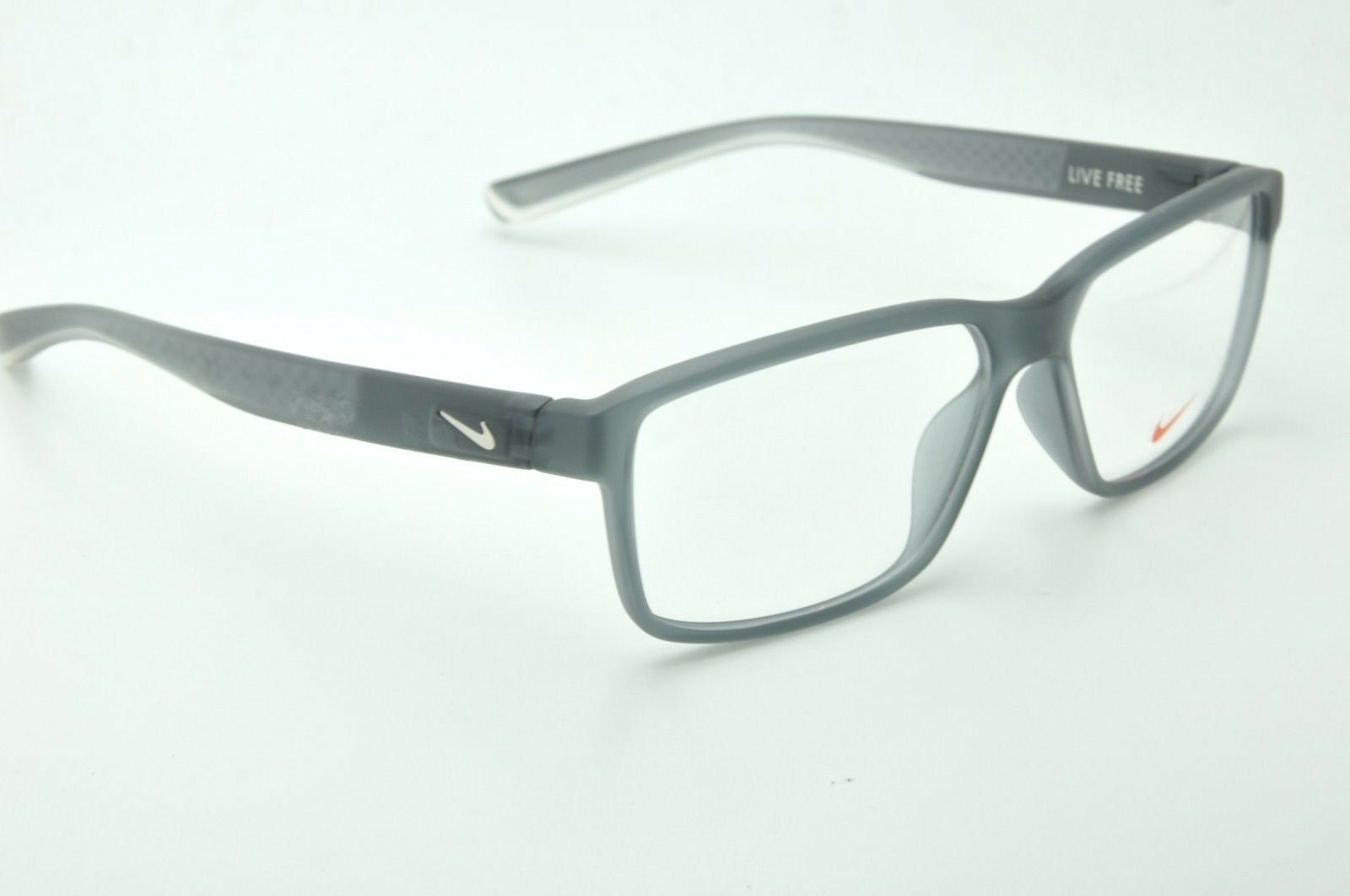 New Nike Nk 7092 Eyeglasses 068 Matte Crystal Gray Frames 55mm Eyeglass Frames