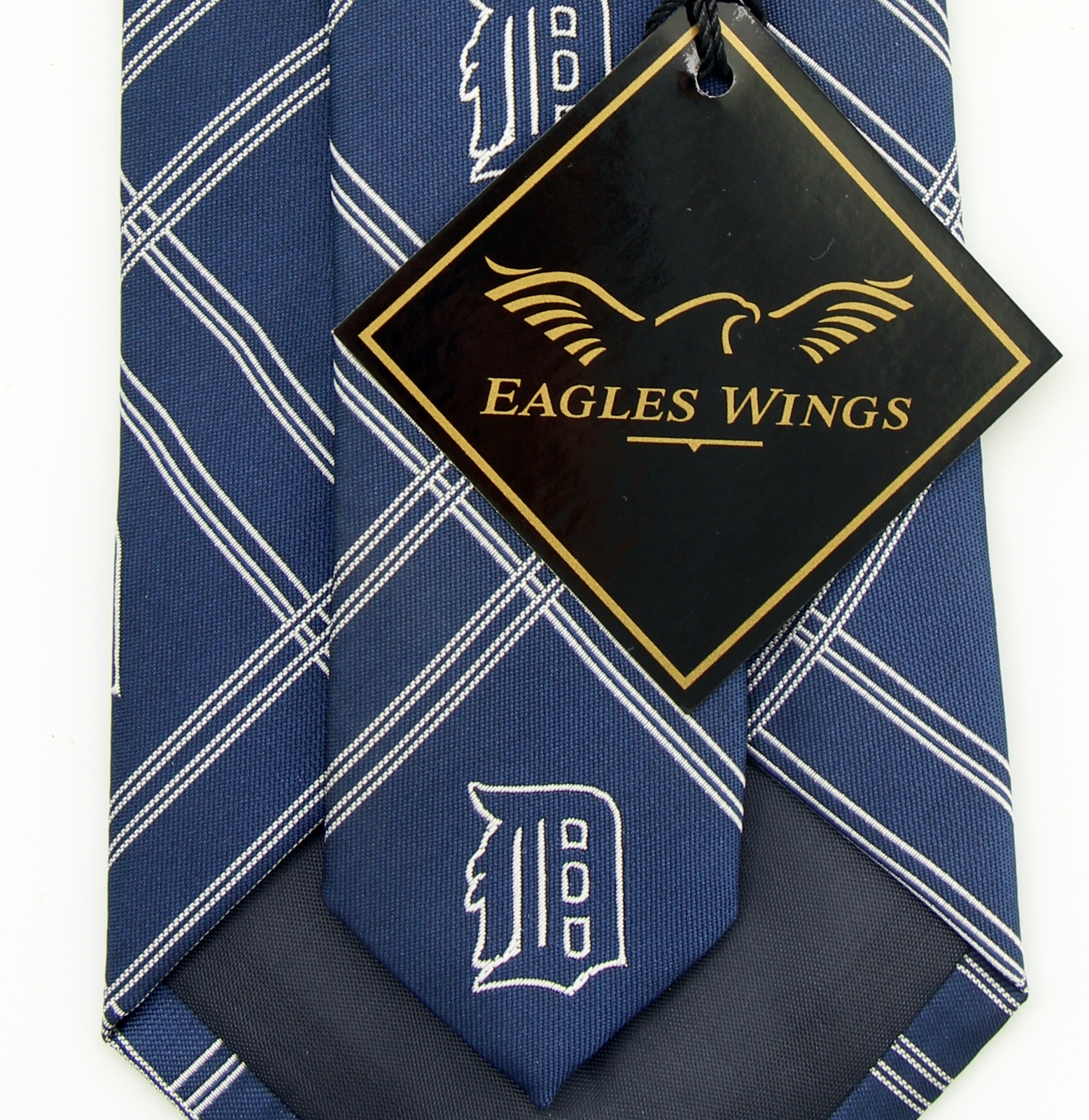 West Virginia Mountaineers Mens Necktie College University Stripe Blue Neck Tie