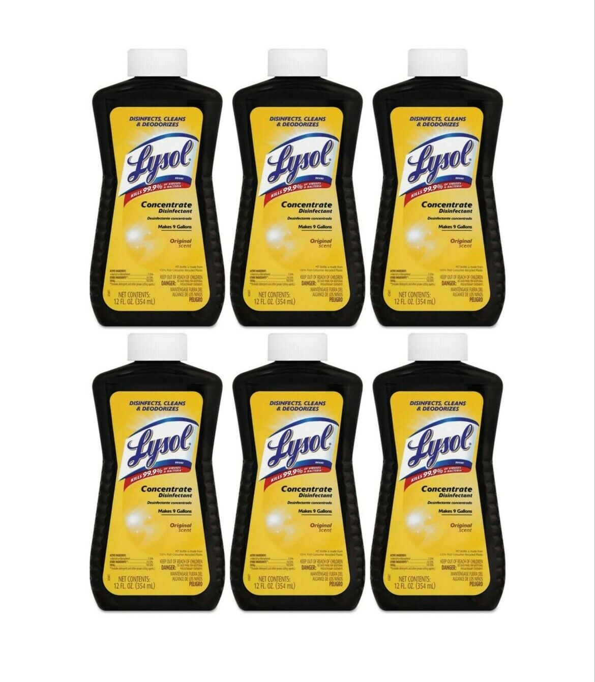 Lysol Concentrate All Purpose Cleaner Disinfectant, 12 Ounce (Pack of 6