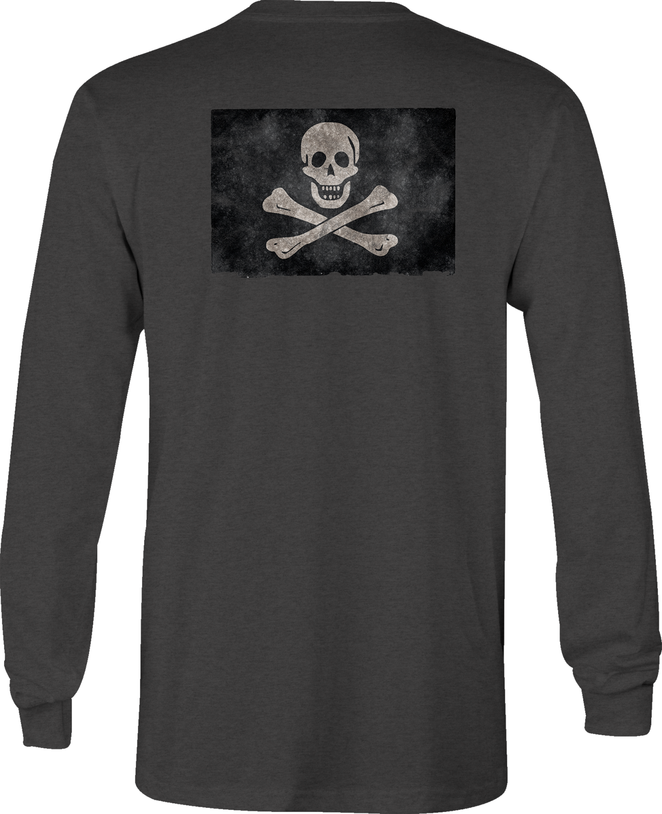 Long Sleeve Tshirt Tattered Pirate Flag shirt for Men or Women - T ...