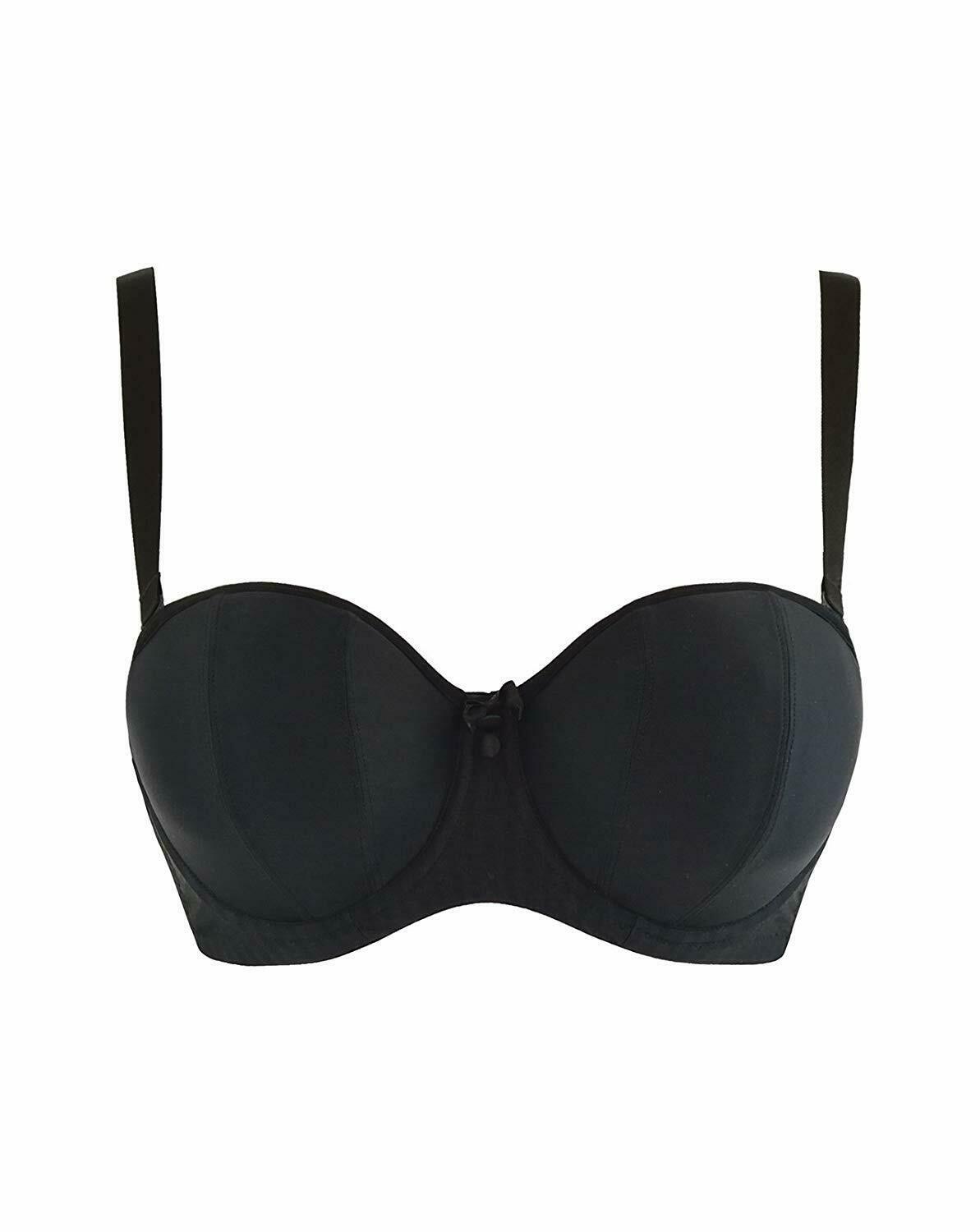 Curvy Kate BLACK Luxe Strapless Multiway Underwire Bra, US 36H, UK 36FF ...