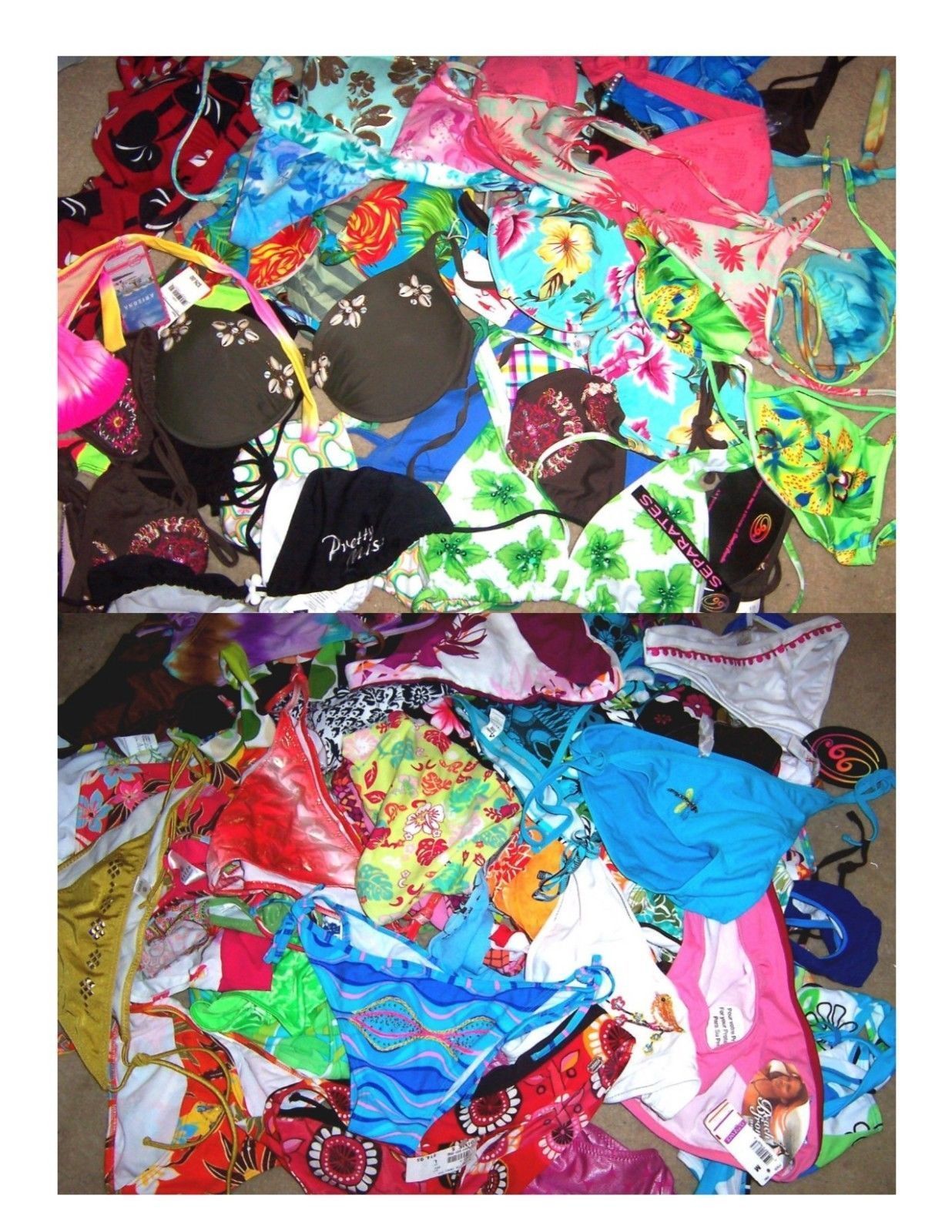 Image of Wholesale Grab Bag Lot of  Swimsuit Tops & Bottoms
