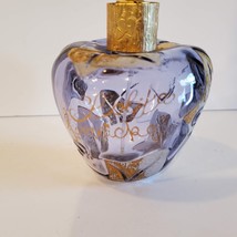 Lolita Lempicka Perfume Bottle, Vintage Collectible, EMPTY glass gold embossing image 3