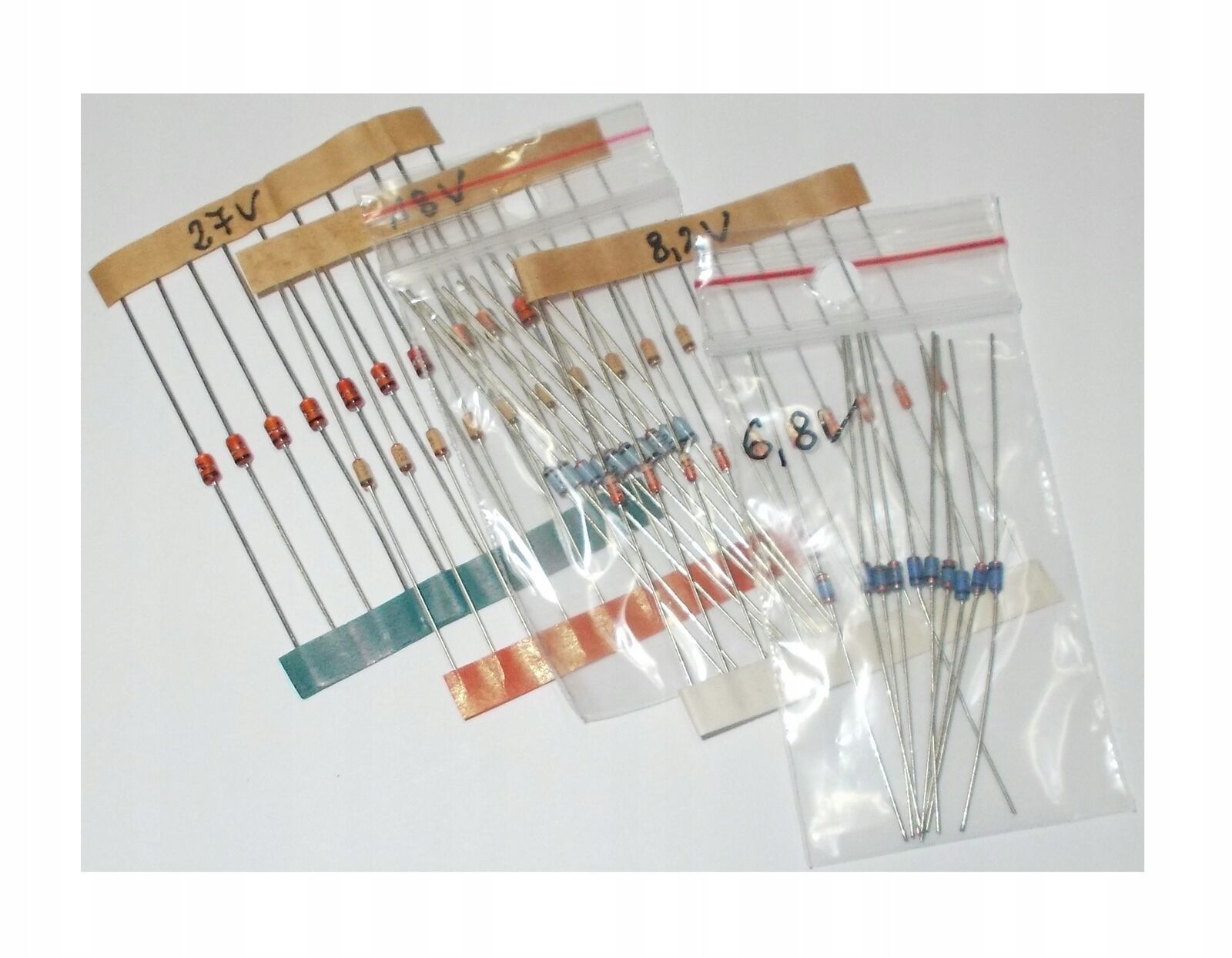 VINTAGE Zener Diode Set 50 pieces / 1192 Zener Diodes