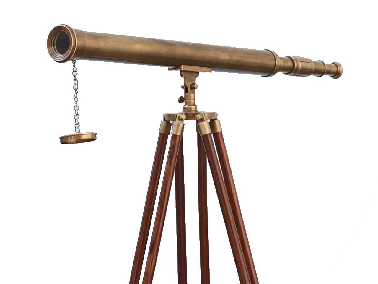 Antique Brass Harbor Master Floor Standing Telescope 60 Nautical Home Decoratio Telescopes