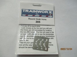 Trainworx Stock # 305 Round Grab Iron. N-Scale image 1