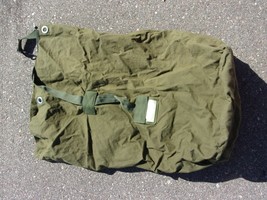 US Military Issue OD Green Nylon Bag Sea Garrison Duffle Equipment PCS LD 223 - $24.29