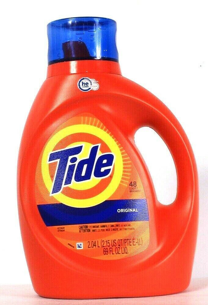 1 Bottle Tide 69 Oz Original 48 Loads Liquid Detergent