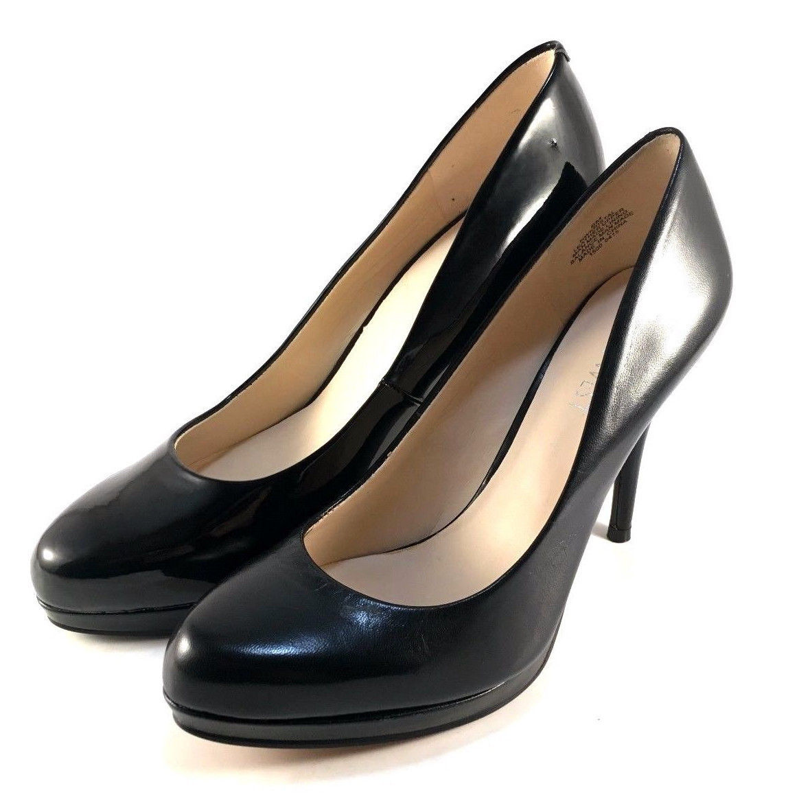 nine west kristal platform pumps black