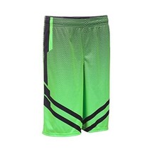 Under Armour Boys Drop Step Basketball Shorts XS(7 Big Kids)XOneSize,Laser Green - $24.74