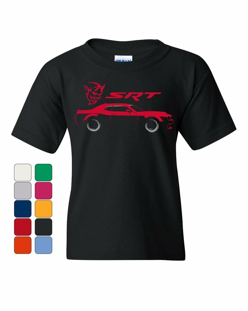 Dodge Challenger SRT Demon Youth T-Shirt American Muscle Car Hemi