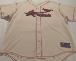St. Louis Cardinals Cooperstown Stitched MLB Cream White Throwbacks Jers... - $34.64