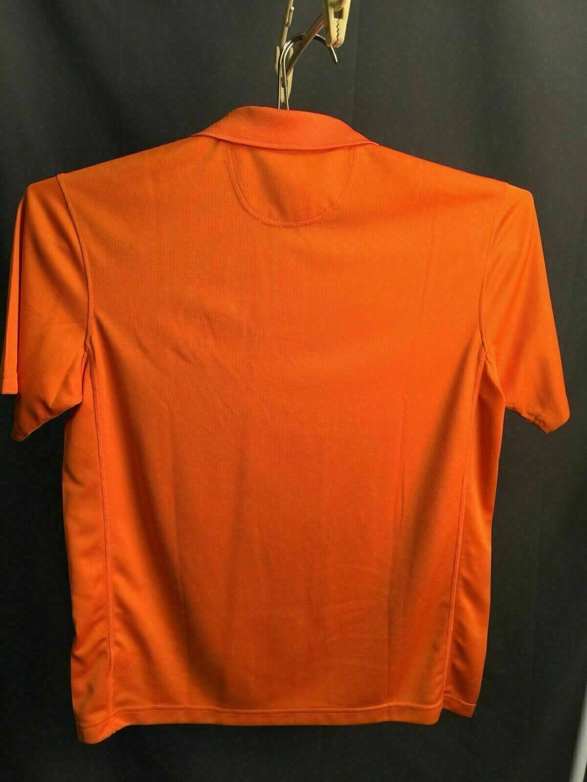 The Home Depot Polo Shirt Clique Pullover Lrg Three Button Orange Large ...