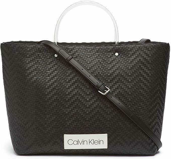 calvin klein roxy leather tote