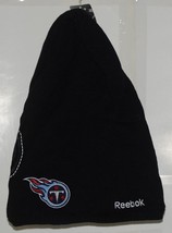 Reebok Team Apparel NFL Licensed Tennessee Titans Black Slouch Beanie image 1