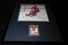 Larry Robinson Signed Framed 16x20 Photo Display Montreal Canadiens