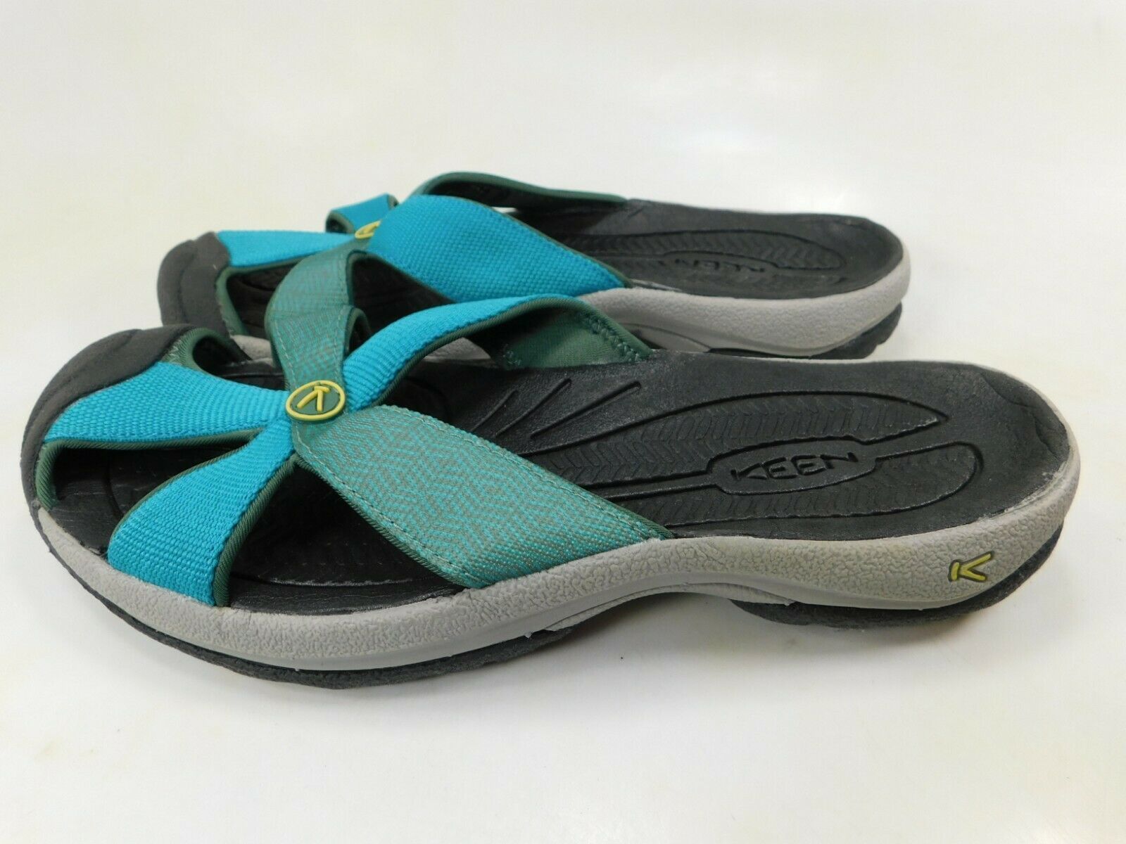 turquoise keen sandals