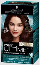 Schwarzkopf Permanent Glam Nights 4.28 Auburn Brown Hair Color  10 Weeks... - $15.83