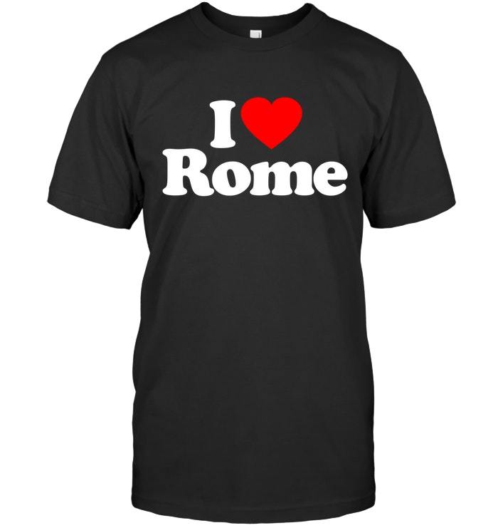 I Love Rome Funny Rome 1A Heart T Shirt Funny Black Vintage Gift For Men Women N - T-Shirts