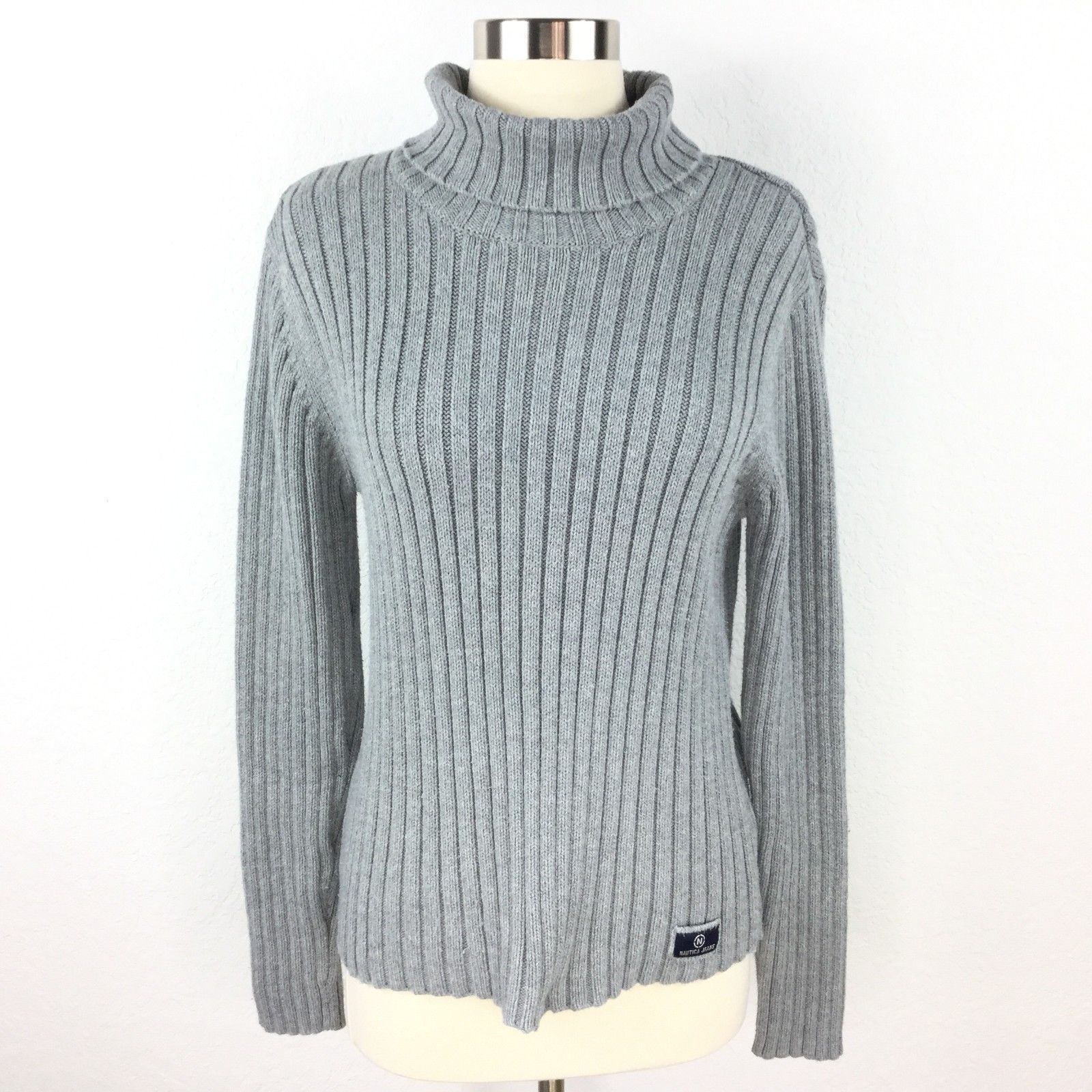 Nautica Sweater Gray Women Size L - Tops