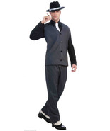 20&#39;s GANGSTER ADULT HALLOWEEN COSTUME MOBSTER PUBLIC ENEMY No.1 FUN@HALL... - $37.29