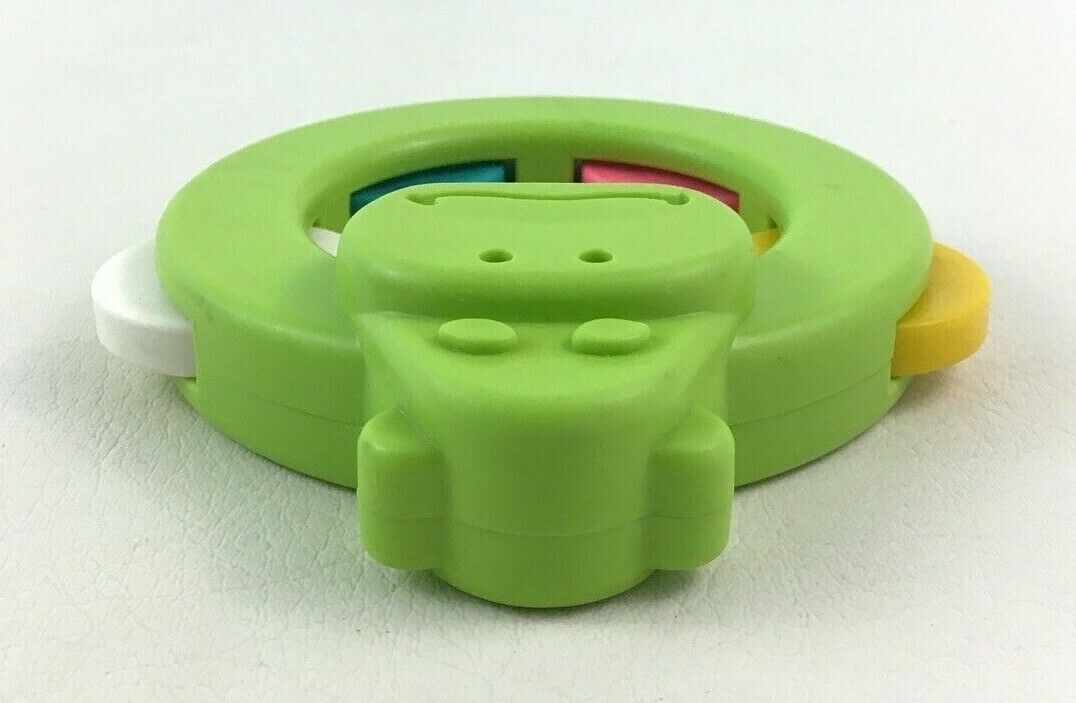 Fisher Price Green Hippo Rattle Tambourine Baby Toy Vintage 1977 - Other