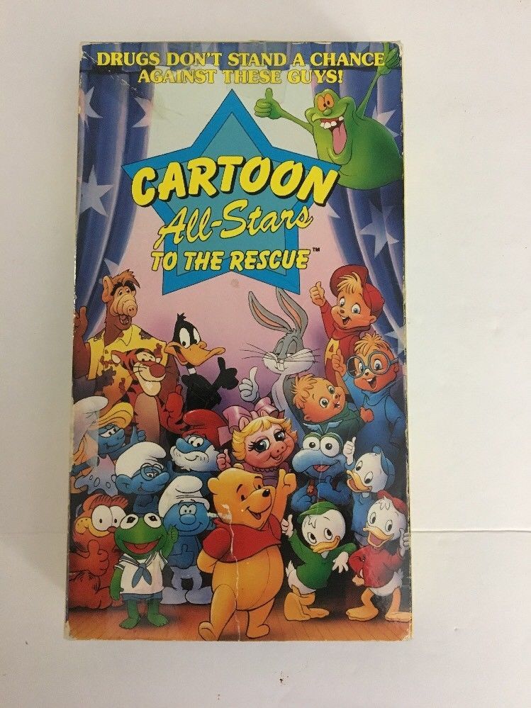 CARTOON ALL-STARS TO THE RESCUE VHS Tape 1990 McDonald's Anti-Drug RARE ...