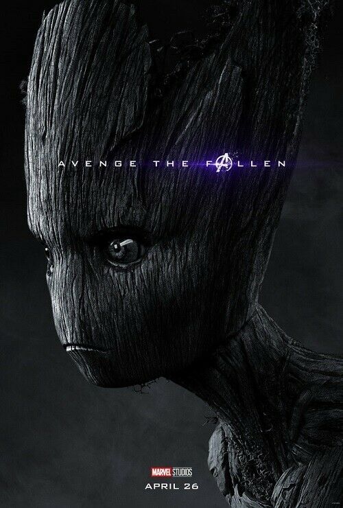 Avengers End Game Poster Groot Marvel Movie Art Print 14x21 24x36 27x40 32x48