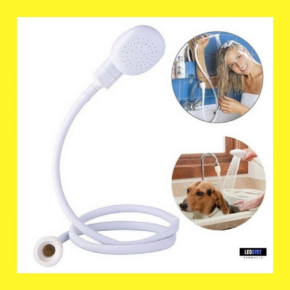 "bain Single Wide Tap Bath Sink Shower Head Spray Hose Push On Mixer