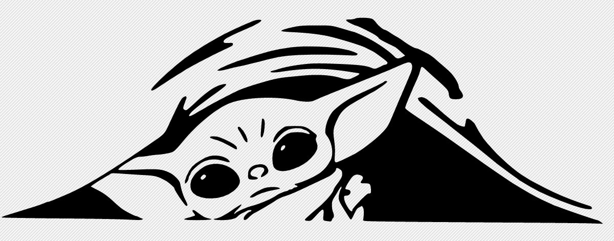 Baby Yoda Vinyl Decal or Heat Transfer Iron On FREE GIFT WITH PURCHASE
