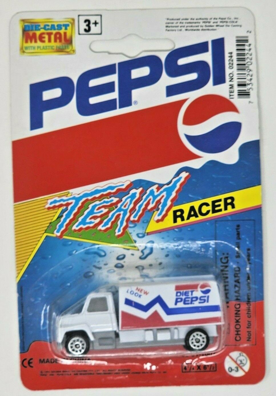 Primary image for 1993 Golden Wheel Pepsi Team Racer Die-Cast Car Diet Pepsi Tanker Truck HW19