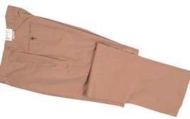 NEW $295 Hickey Freeman Cotton Pants! 32  Rose & Tan   Herringbone Design - $149.99