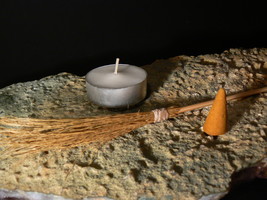 MAGICKAL BROOMSTICK WITCH BROOM Sweep Away Chaos Energy by izida haunted - $177.00
