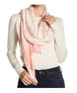 Rebecca Minkoff Scarf Ornament Paisley Oblong Pink NEW - $57.42