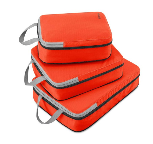 Gonex 3pcs/set Travel Storage Bag Suitcase Luggage Clothing Packing - Orange