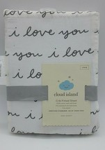 Cloud Island Crib Fitted Sheet 100% Cotton with Soft Finish Standard Crib  - $15.35