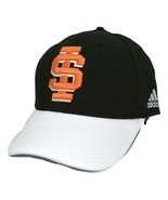 Idaho State Bengals adidas NCAA 2 Tone Black &amp; White Flex Fit Cap Hat L/XL - $20.85